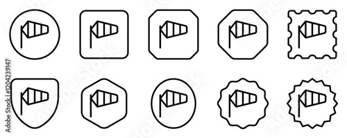 Editable windsock vector icon. Part of a big icon set family. Perfect for web and app interfaces, presentations, infographics, etc
