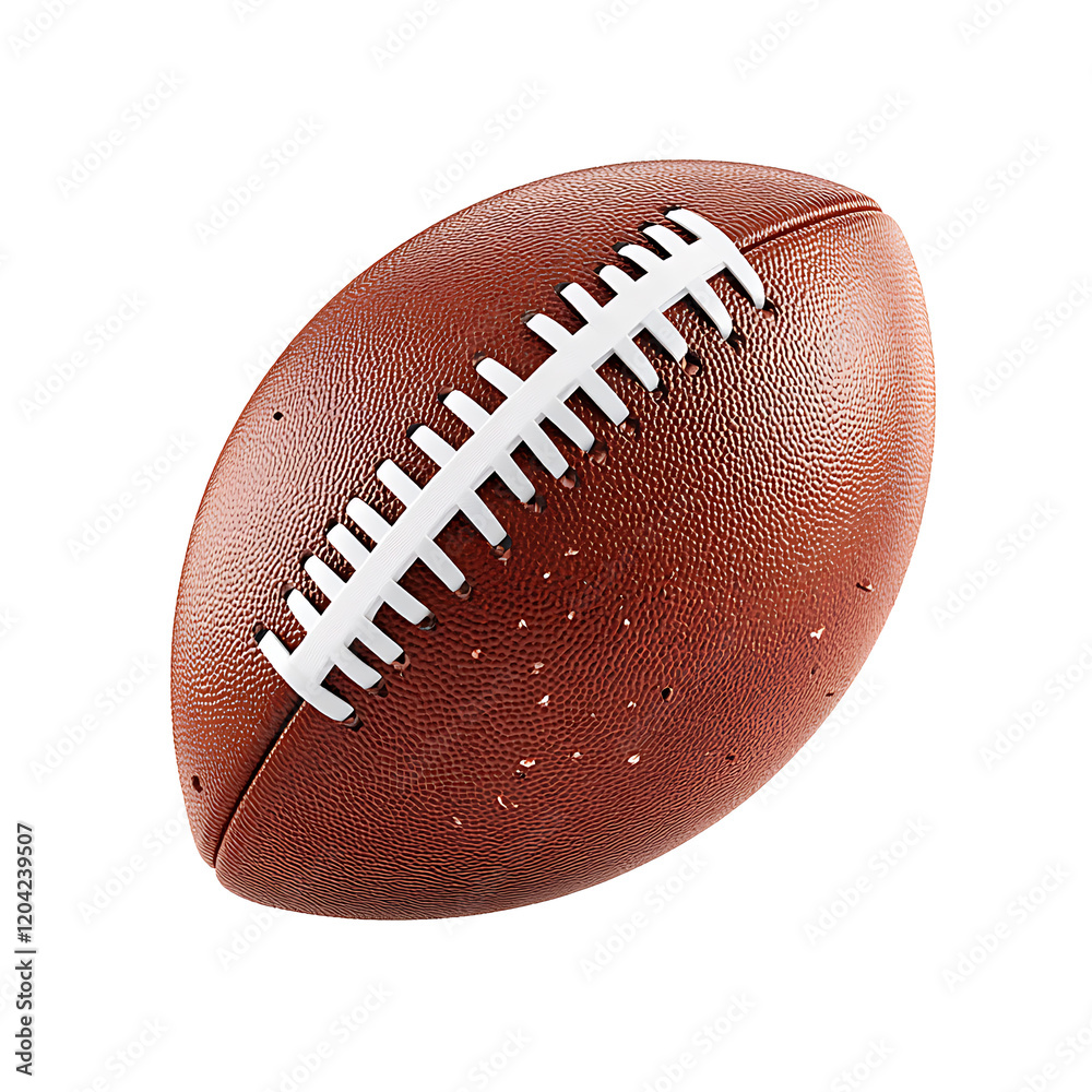 American football ball Rugby Ball isolatedon white and transparent background