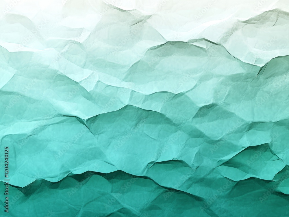 Abstract teal crumpled paper texture Abstract teal crumpled paper texture