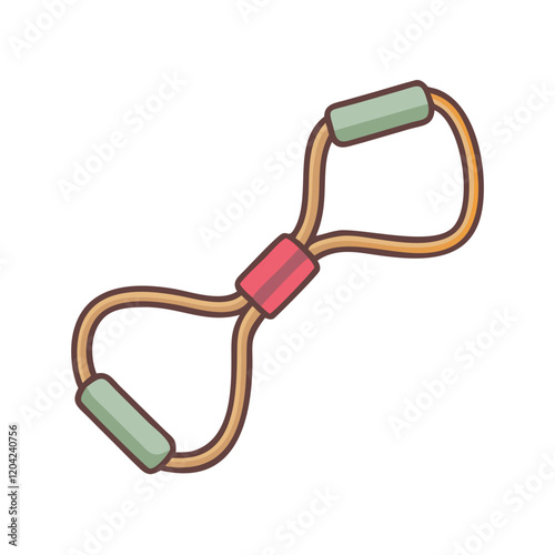 resistance band icon, resistance band vector illustration-simple illustration of resistance band, perfect for resistance band logos and icons