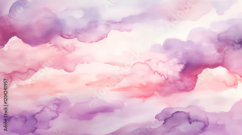 delicate watercolor background with muted pastel floral patterns