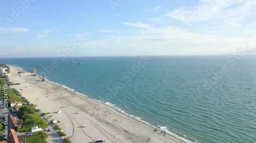 Wallpaper Mural Beachfront Serenity Drone Views of the Coast Torontodigital.ca