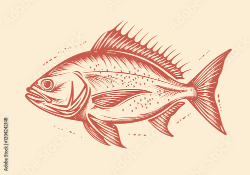 Dorado Fish Illustration