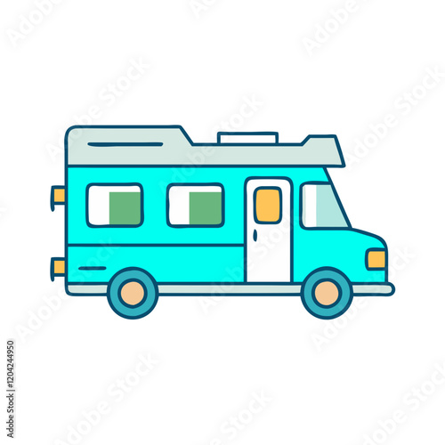 rv icon, rv vector illustration-simple illustration of rv, perfect for rv logos and icons