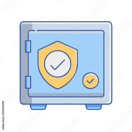 safe icon, safe vector illustration-simple illustration of safe, perfect for safe logos and icons