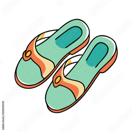 sandals icon, sandals vector illustration-simple illustration of sandals, perfect for sandals logos and icons