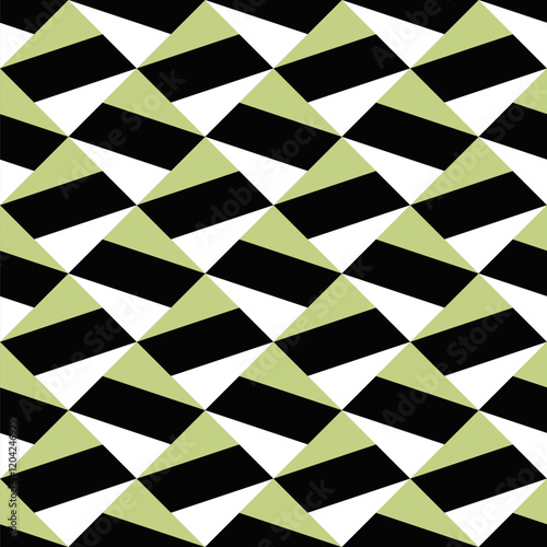 Random seamless threetone mosaic pattern background - abstract repeating vector design