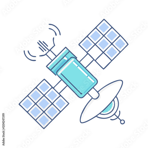satellite icon, satellite vector illustration-simple illustration of satellite, perfect for satellite logos and icons