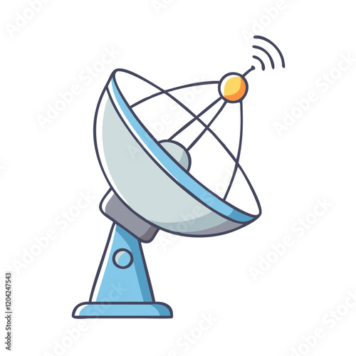 satellite dish icon, satellite dish vector illustration-simple illustration of satellite dish, perfect for satellite dish logos and icons