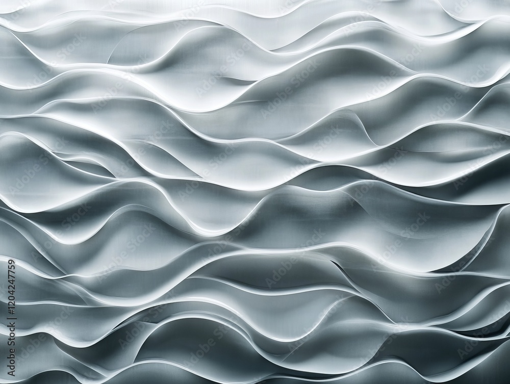 Obraz premium Abstract grayscale wave pattern background