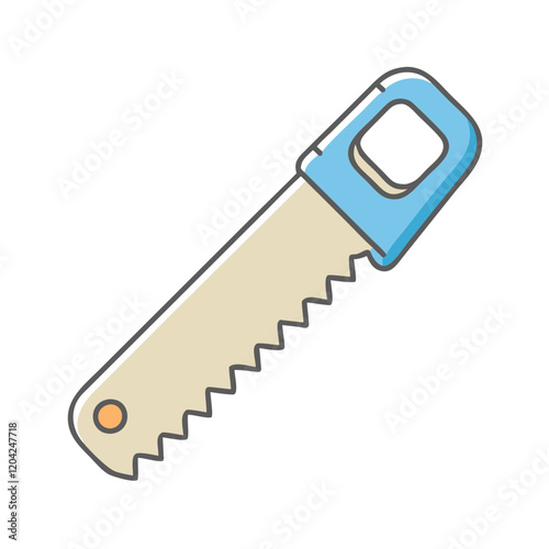 saw icon, saw vector illustration-simple illustration of saw, perfect for saw logos and icons