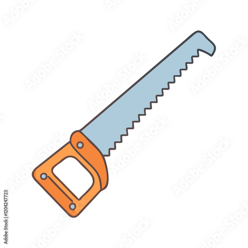 saw icon, saw vector illustration-simple illustration of saw, perfect for saw logos and icons