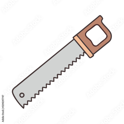 saw icon, saw vector illustration-simple illustration of saw, perfect for saw logos and icons
