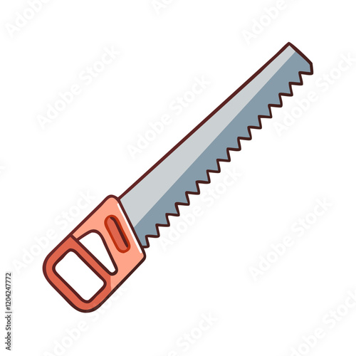 saw icon, saw vector illustration-simple illustration of saw, perfect for saw logos and icons