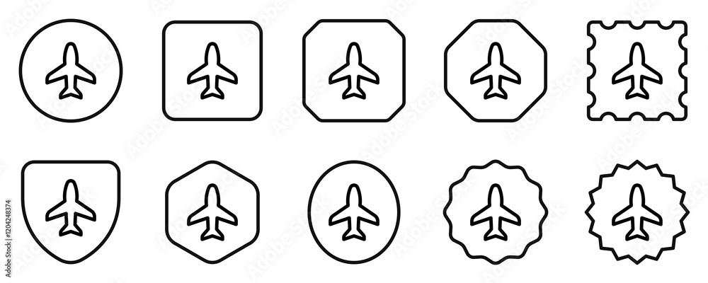 Editable vector airplane mode on icon. Part of a big icon set family. Perfect for web and app interfaces, presentations, infographics, etc