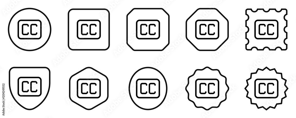 Editable close captioning sign vector icon. Part of a big icon set family. Perfect for web and app interfaces, presentations, infographics, etc Editable close captioning sign vector icon. Part of a big icon set family. Perfect for web and app interfaces, presentations, infographics, etc
