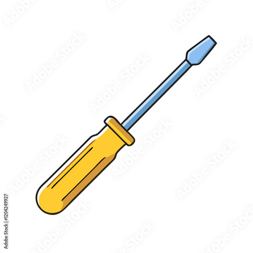 screwdriver icon, screwdriver vector illustration-simple illustration of screwdriver, perfect for screwdriver logos and icons