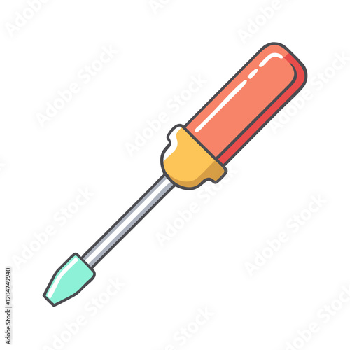 screwdriver icon, screwdriver vector illustration-simple illustration of screwdriver, perfect for screwdriver logos and icons