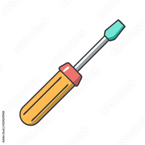 screwdriver icon, screwdriver vector illustration-simple illustration of screwdriver, perfect for screwdriver logos and icons