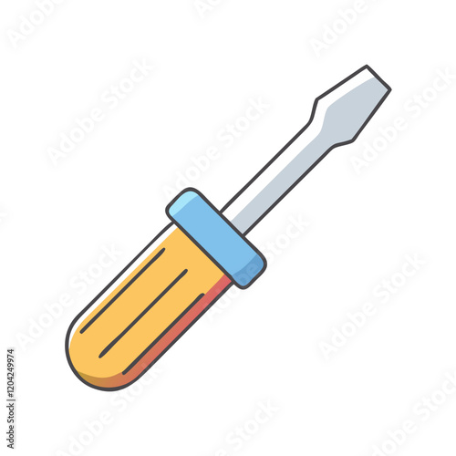 screwdriver icon, screwdriver vector illustration-simple illustration of screwdriver, perfect for screwdriver logos and icons