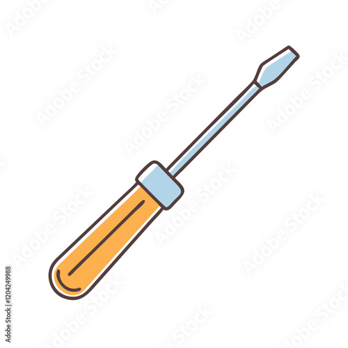 screwdriver icon, screwdriver vector illustration-simple illustration of screwdriver, perfect for screwdriver logos and icons