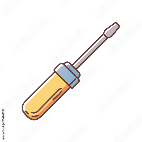 screwdriver icon, screwdriver vector illustration-simple illustration of screwdriver, perfect for screwdriver logos and icons