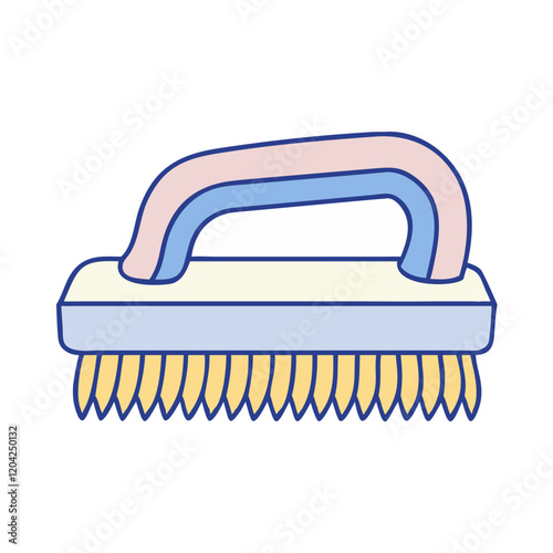 scrub brush icon, scrub brush vector illustration-simple illustration of scrub brush, perfect for scrub brush logos and icons