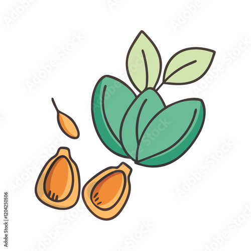 seeds icon, seeds vector illustration-simple illustration of seeds, perfect for seeds logos and icons