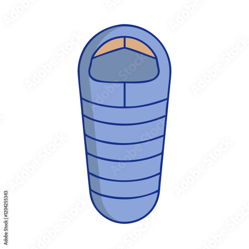 sleeping bag icon, sleeping bag vector illustration-simple illustration of sleeping bag, perfect for sleeping bag logos and icons