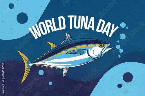 World Tuna Day: Celebrating the majestic tuna fish and its importance in the ocean's ecosystem. photo