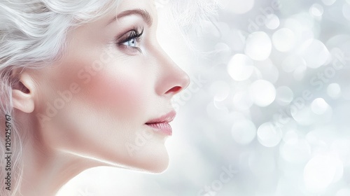 Longevity through glamorous renewal in skin care, focusing on hairstyles to lessen aging signs.