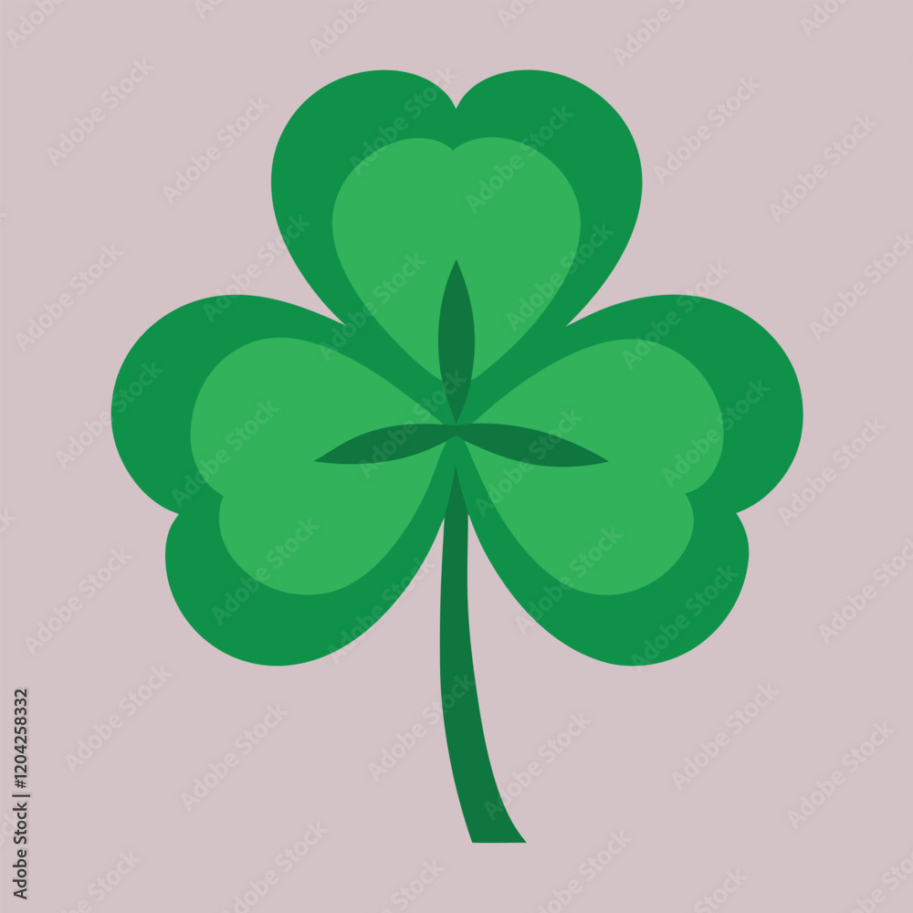 Mystical Clover Leaf Vector Illustration Mystical Clover Leaf Vector Illustration