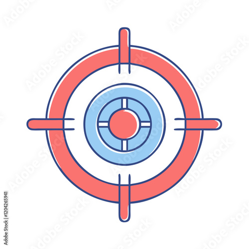 target icon, target vector illustration-simple illustration of target, perfect for target logos and icons
