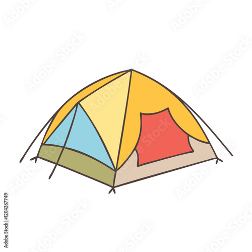 tent icon, tent vector illustration-simple illustration of tent, perfect for tent logos and icons