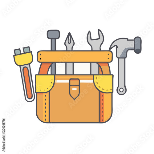 tool belt icon, tool belt vector illustration-simple illustration of tool belt, perfect for tool belt logos and icons