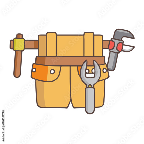 tool belt icon, tool belt vector illustration-simple illustration of tool belt, perfect for tool belt logos and icons