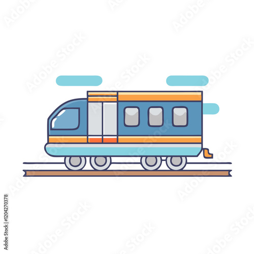 train icon, train vector illustration-simple illustration of train, perfect for train logos and icons