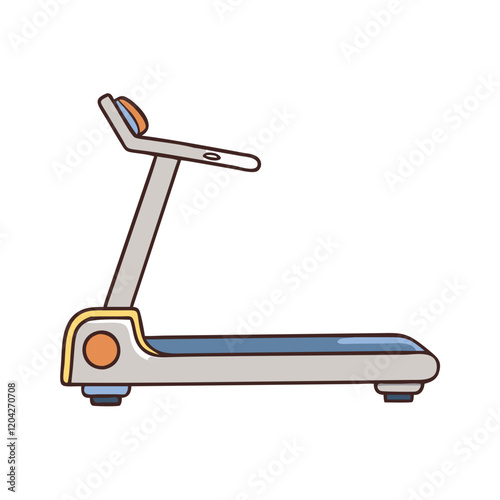 treadmill icon, treadmill vector illustration-simple illustration of treadmill, perfect for treadmill logos and icons