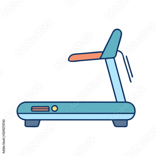 treadmill icon, treadmill vector illustration-simple illustration of treadmill, perfect for treadmill logos and icons