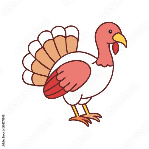 turkey thanksgiving icon, turkey thanksgiving vector illustration-simple illustration of turkey thanksgiving, perfect for turkey thanksgiving logos and icons photo