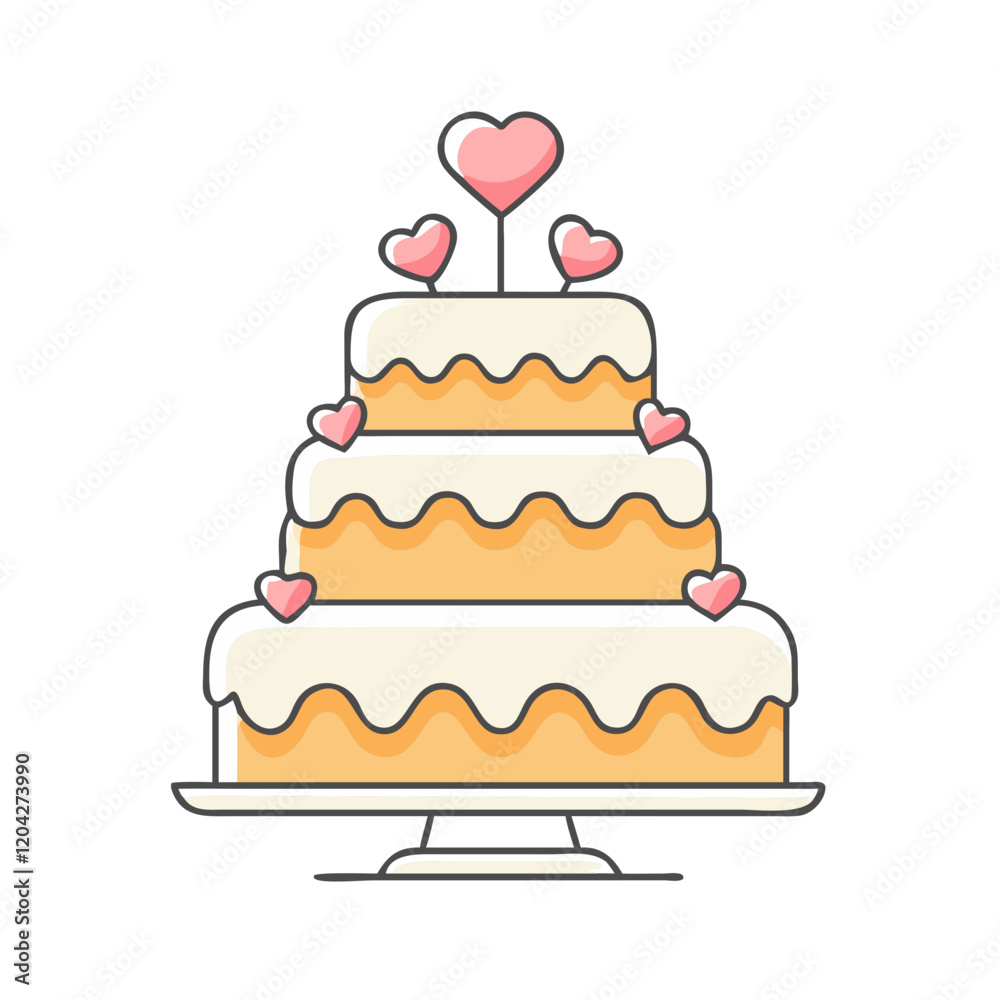 wedding cake icon, wedding cake vector illustration-simple illustration of wedding cake, perfect for wedding cake logos and icons wedding cake icon, wedding cake vector illustration-simple illustration of wedding cake, perfect for wedding cake logos and icons