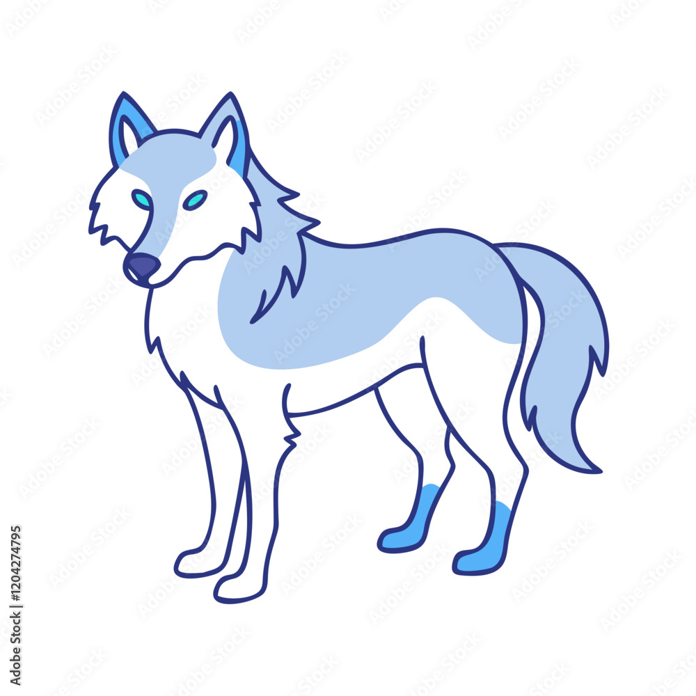 wolf icon, wolf vector illustration-simple illustration of wolf, perfect for wolf logos and icons wolf icon, wolf vector illustration-simple illustration of wolf, perfect for wolf logos and icons