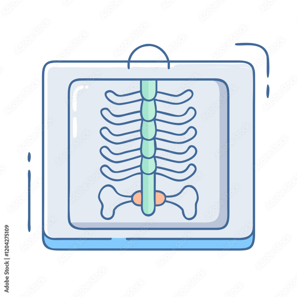 Fototapeta premium x ray icon, x ray vector illustration-simple illustration of x ray, perfect for x ray logos and icons