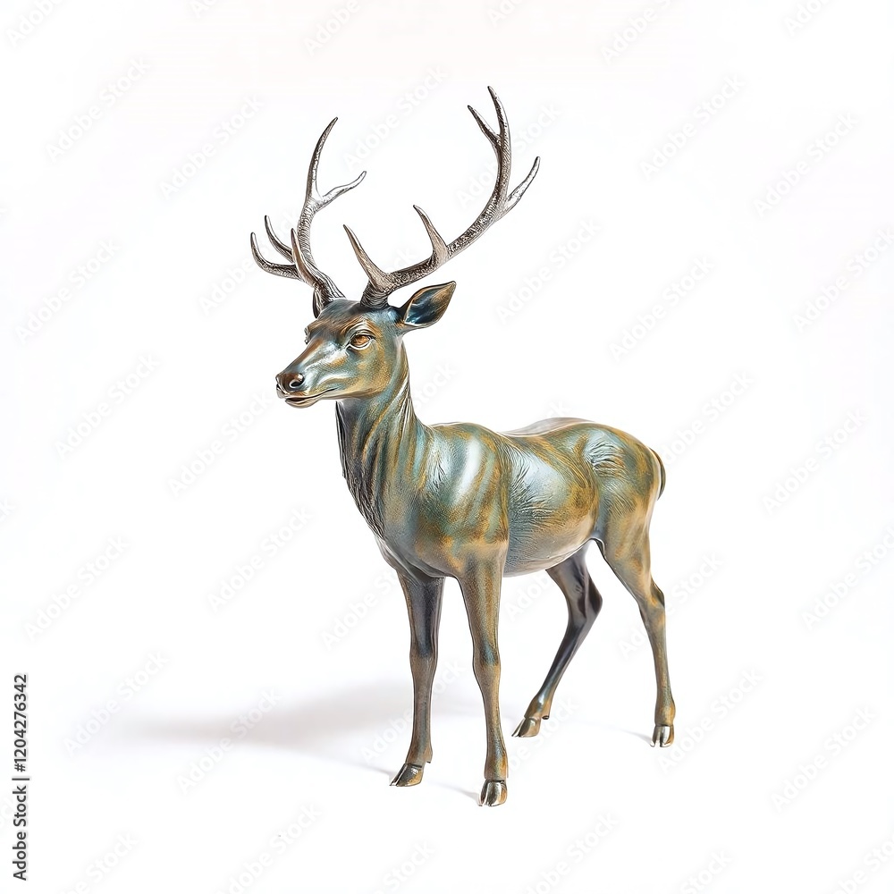 deer isolated on white background deer isolated on white background