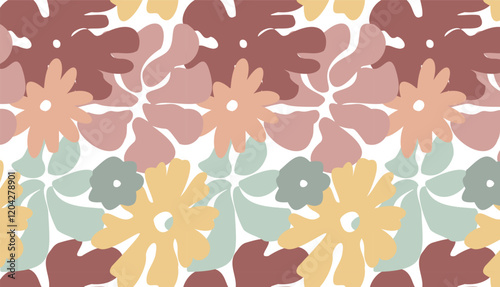 seamless pattern with autumn leaves