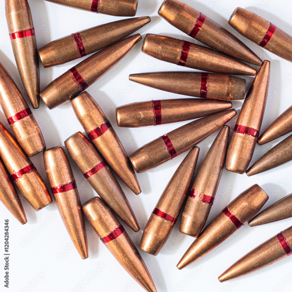 Background with machine gun bullets. War in Ukraine Background with machine gun bullets. War in Ukraine