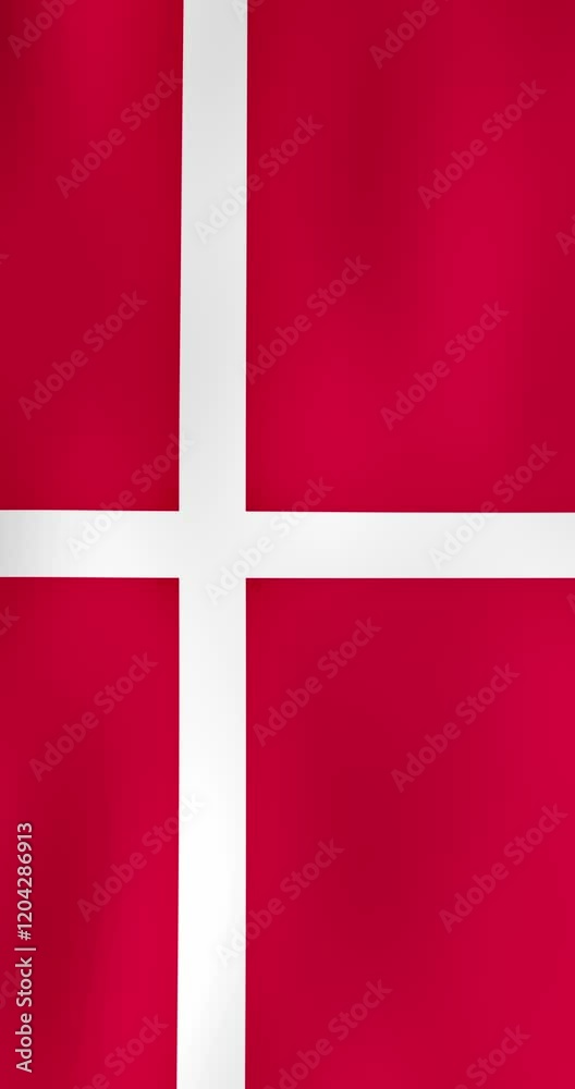 Denmark National Flag Waving in The Wind | 4k Vertical Video | Realistic Animation Denmark National Flag Waving in The Wind | 4k Vertical Video | Realistic Animation