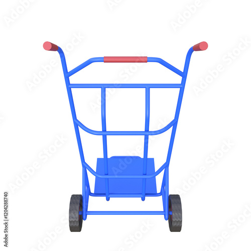 Hand Truck isolated on white photo