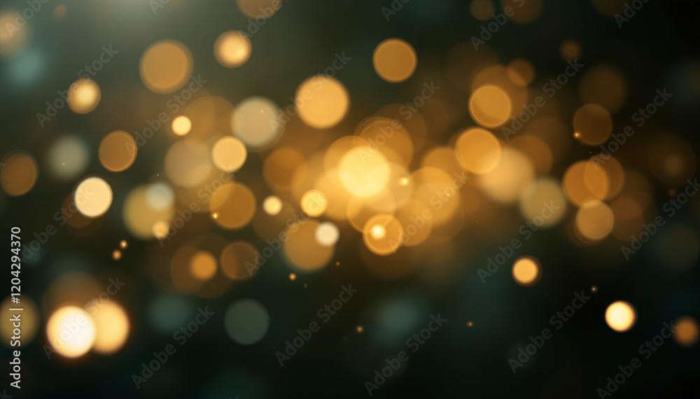 Golden Bokeh Lights Background Abstract Sparkle Image Golden Bokeh Lights Background Abstract Sparkle Image