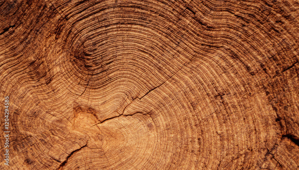 Fototapeta premium Stunning Wood Texture Tree Rings Close Up Image